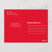 かわいい誕生日カウボーイロデオシンプルレッドバンダナ ポストカード (裏面)