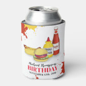 かわいい誕生日カスタムパーティーBBQ 缶クーラー (缶正面)