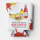 かわいい誕生日カスタムパーティーBBQ 缶クーラー (正面)