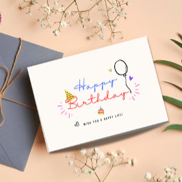 かわいい誕生日カード、お誕生日おめでとうカード サンキューカード