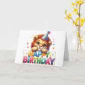 かわいい誕生日カード カード (黄色い花)