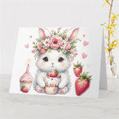 かわいい誕生日カード カード (黄色い花)