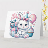 かわいい誕生日カード カード (黄色い花)