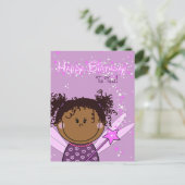 かわいい誕生日カード -天使ちゃん ポストカード (スタンド正面)