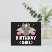 かわいい誕生日ガールこうもりグラフィック (スタンド正面)