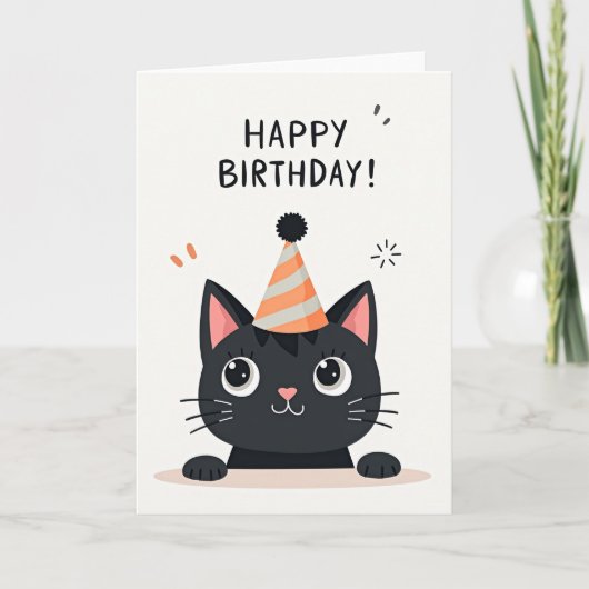 かわいい誕生日キティカード カード (正面)