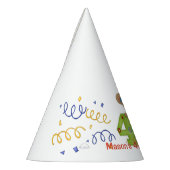 かわいい誕生日クマ年齢4パーティー帽子 パーティーハット (左)