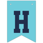 かわいい誕生日ドードルレインボーユニコーン星雲 バンティングフラッグ (第2の旗)