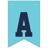 かわいい誕生日ドードルレインボーユニコーン星雲 バンティングフラッグ (第3の旗)