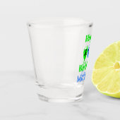 かわいい誕生日バルーン名前の年齢を追加 ショットグラス (左)