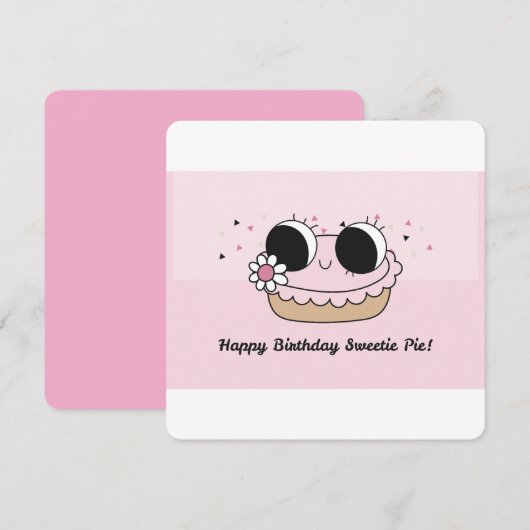 かわいい誕生日パイカード シーズンカード (正面/裏面)