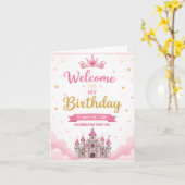 かわいい誕生日パーティーのお礼カードテンプレート カード (黄色い花)
