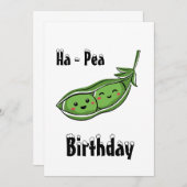 かわいい誕生日パーティーの招待 招待状 (正面/裏面)