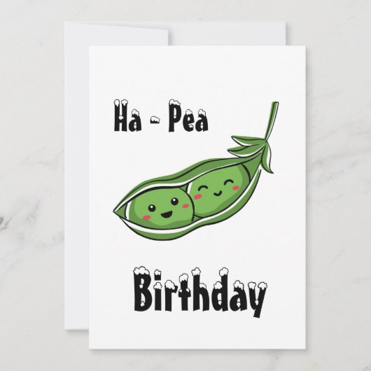 かわいい誕生日パーティー招待状 招待状 (正面)