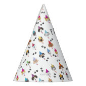 かわいい誕生日パーティー犬たち パーティーハット (左)