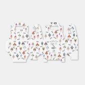 かわいい誕生日パーティー犬たち フェイバーボックス (折り畳みなし)