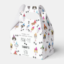 かわいい誕生日パーティー犬たち