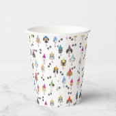 かわいい誕生日パーティー犬たち 紙コップ (右)