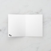 かわいい誕生日パーティー犬のパターン カード (内部)