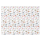かわいい誕生日パーティー犬のパターン テーブルクロス (正面(横))
