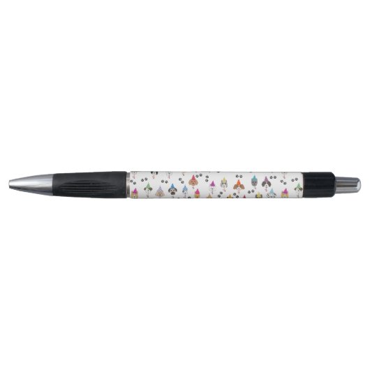 かわいい誕生日パーティー犬のパターン ボールペン (正面)