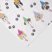 かわいい誕生日パーティー犬のパターン 薄葉紙 (詳細)