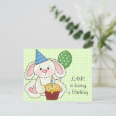 かわいい誕生日パーティー 招待状 (スタンド正面)