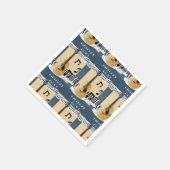かわいい誕生日ボーイミュージックギターペーパーナプキン スタンダードカクテルナプキン (角)