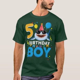 かわいい誕生日ボーイ5歳キッズ5誕生日坊 Tシャツ