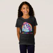 かわいい誕生日ユニコーン – 誕生日ガールズ Tシャツ (正面フル)