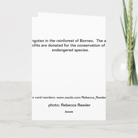 かわいい誕生日ユーモア カード (裏面)