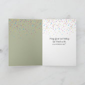 かわいい誕生日リス カード (内部)