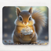 かわいい誕生日リス マウスパッド (正面)