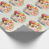 かわいい誕生日子猫ラッピング紙 ラッピングペーパー (角)