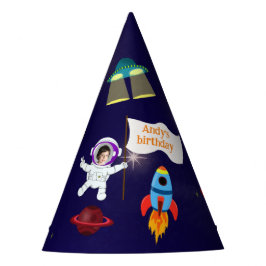 かわいい誕生日宇宙宇宙飛行士カートゥーンパーティー帽子 パーティーハット