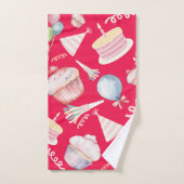 かわいい誕生日 バスタオルセット (ハンドタオル)