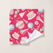 かわいい誕生日 バスタオルセット (ウォッシュタオル)