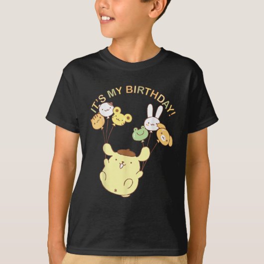 かわいい誕生日Tシャツ | アニマルバルーンTシャツ Tシャツ (正面)
