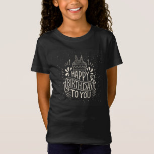 「かわいい誕生日Tシャ子供へツ祝- Tシャツ