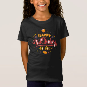 「かわいい誕生日Tシャ子供へツ祝- Tシャツ