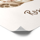 かわいい読クマの本子供部屋動物ウォールアート ポスター (角)