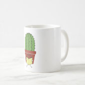 かわいい読サボテンの本おもしろい好きリーダー コーヒーマグカップ (正面右)