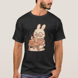 かわいい読ズバ食べニー&ラーメン – Cozy Bunny Tシャツ