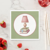 かわいい読ズブッククラブパーティー紙プレート スタンダードランチョンナプキン (インサイチュ)