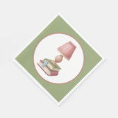 かわいい読ズブッククラブパーティー紙プレート スタンダードランチョンナプキン (角)