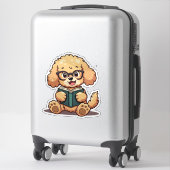 かわいい読ズプードルの著書 シール (スーツケース)