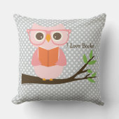 かわいい読フクロウ クッション (正面)