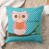 かわいい読フクロウ クッション (ブランケット)