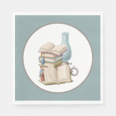 かわいい読ブッククラブパーティー スタンダードランチョンナプキン (正面)