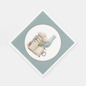 かわいい読ブッククラブパーティー スタンダードランチョンナプキン (角)